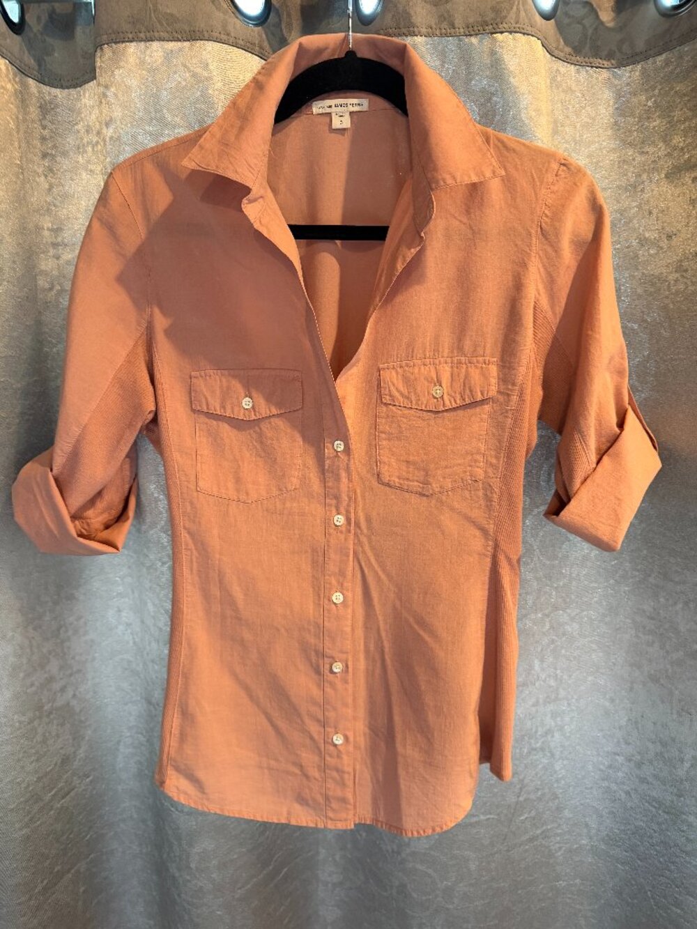 James Perse 3/4 Sleeve Panel Shirt